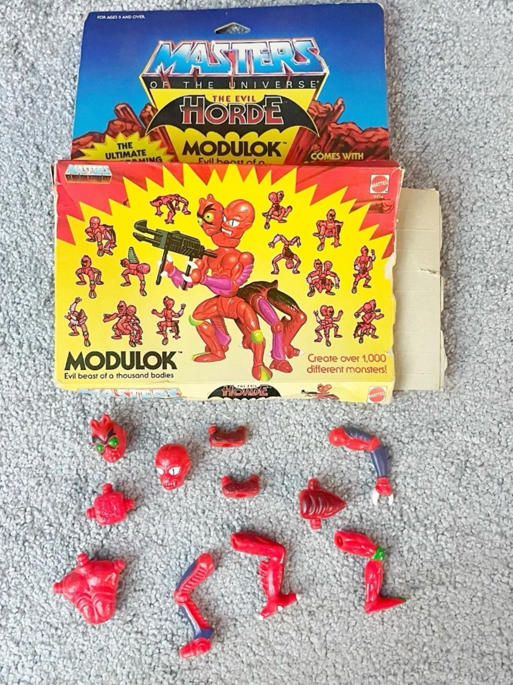 MODULOK MOTU TRANSFORMABLE IN ORIGINAL BOX 1985 MASTERS OF THE UNIVERSE *READ*